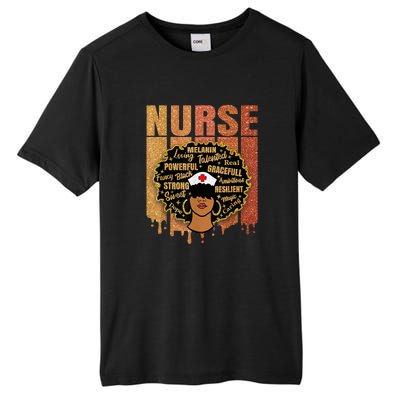 Black Nurse Woman Girl African Melanin Cute Nurse Juneteenth Gift African Pride Tall Fusion ChromaSoft Performance T-Shirt