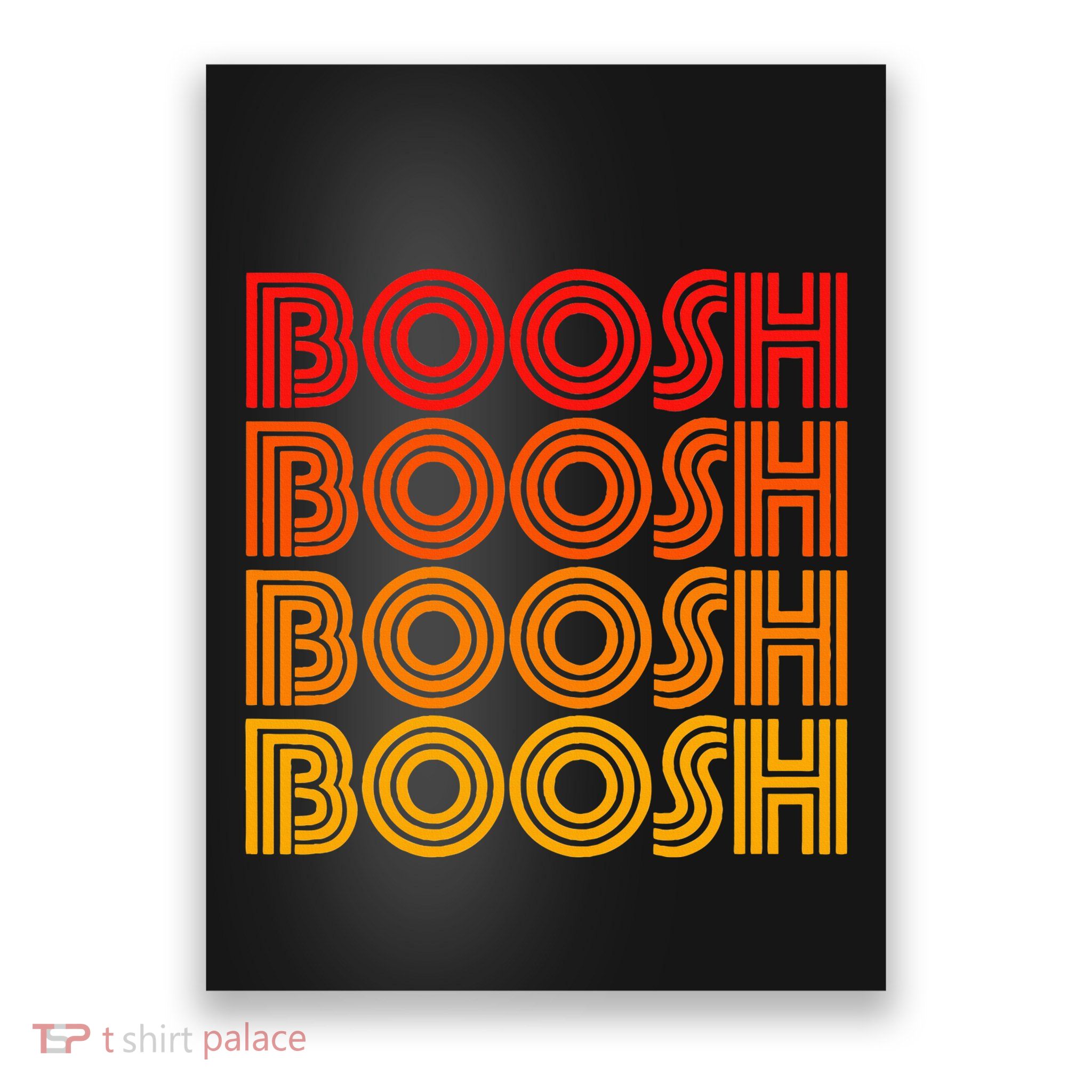 Booosh Noise Word Silly Goofy Weird Odd Fan Love Poster