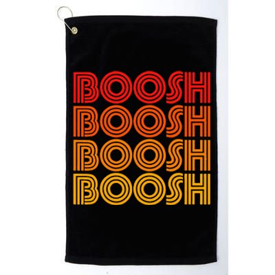 Booosh Noise Word Silly Goofy Weird Odd Fan Love Platinum Collection Golf Towel