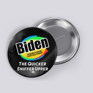 Biden Now With More Sniffing Power Satirical Design Button