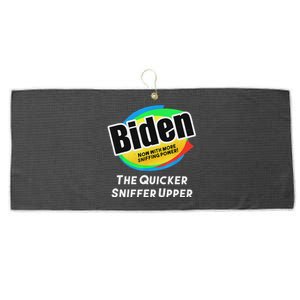 Biden Now With More Sniffing Power Satirical Design Large Microfiber Waffle Golf Towel