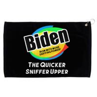 Biden Now With More Sniffing Power Satirical Design Grommeted Golf Towel