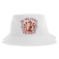 Big Nick Xmas Energy Funny Xmas Christmas Muscle Santa Claus Sustainable Bucket Hat