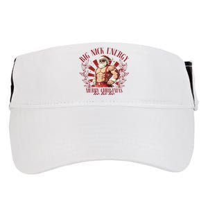 Big Nick Xmas Energy Funny Xmas Christmas Muscle Santa Claus Adult Drive Performance Visor