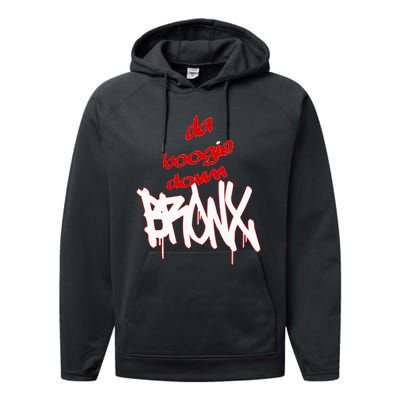 Bronx New York Da Boogie Down Bronx Performance Fleece Hoodie