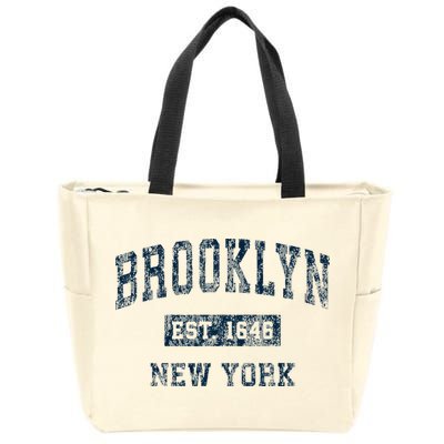 Brooklyn New York Ny Vintage Zip Tote Bag