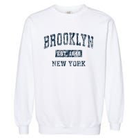 Brooklyn New York Ny Vintage Garment-Dyed Sweatshirt