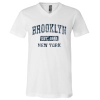 Brooklyn New York Ny Vintage V-Neck T-Shirt