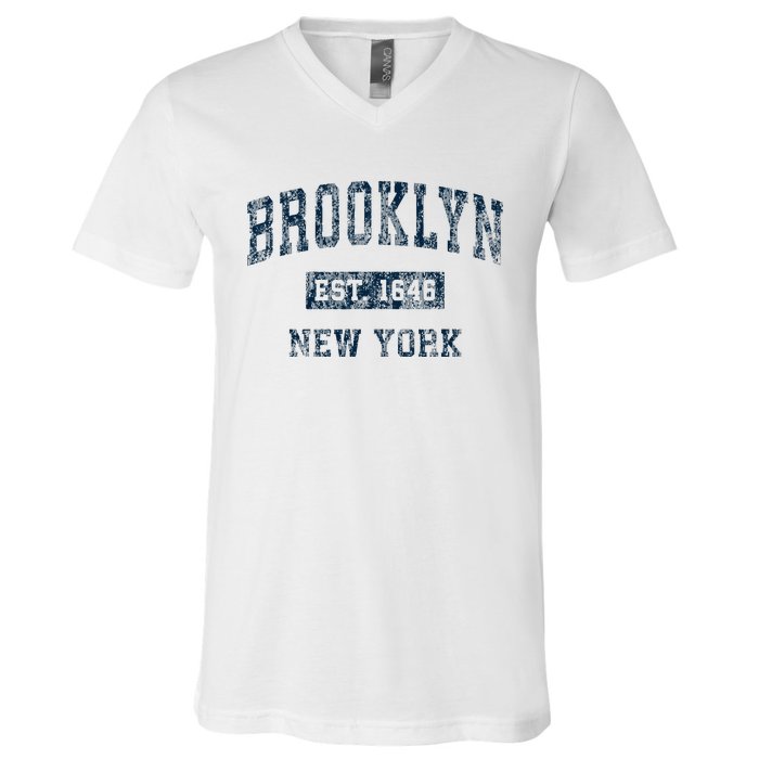 Brooklyn New York Ny Vintage V-Neck T-Shirt