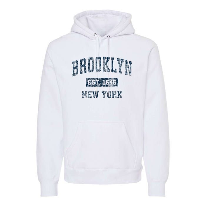 Brooklyn New York Ny Vintage Premium Hoodie