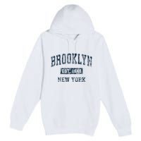 Brooklyn New York Ny Vintage Premium Pullover Hoodie