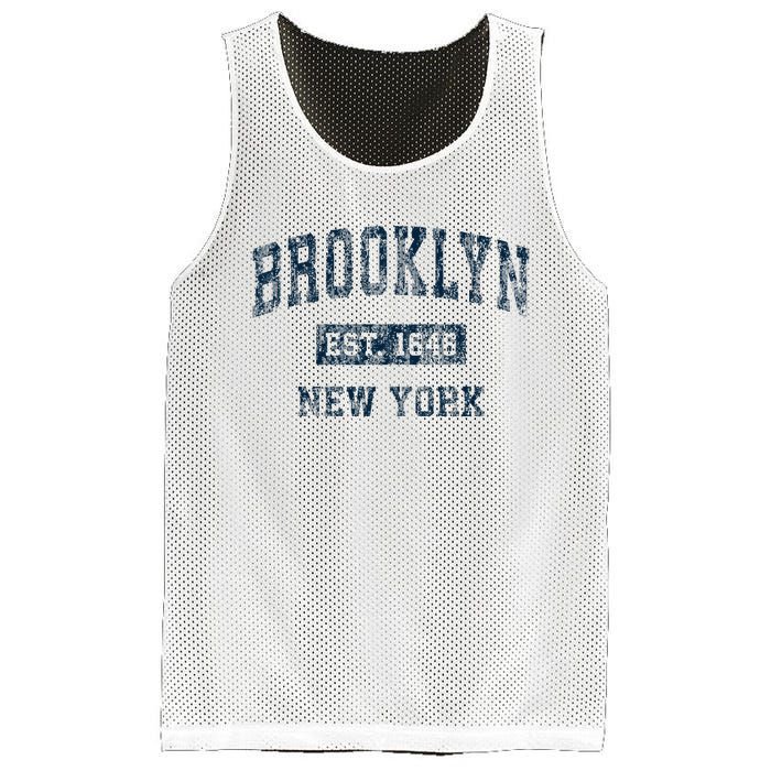 Brooklyn New York Ny Vintage Mesh Reversible Basketball Jersey Tank