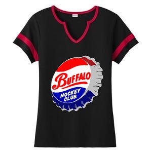 Buffalo New York Hockey Club Bottlecap Ladies Halftime Notch Neck Tee