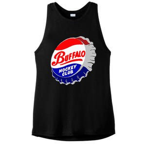 Buffalo New York Hockey Club Bottlecap Ladies PosiCharge Tri-Blend Wicking Tank