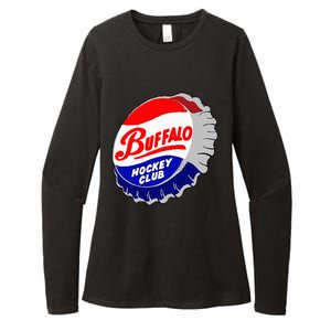 Buffalo New York Hockey Club Bottlecap Womens CVC Long Sleeve Shirt