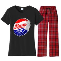 Buffalo New York Hockey Club Bottlecap Women's Flannel Pajama Set