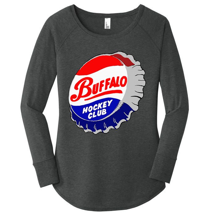 Buffalo New York Hockey Club Bottlecap Women's Perfect Tri Tunic Long Sleeve Shirt