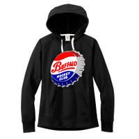 Buffalo New York Hockey Club Bottlecap Women's Fleece Hoodie