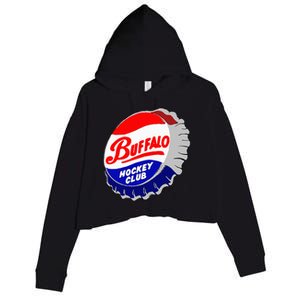 Buffalo New York Hockey Club Bottlecap Crop Fleece Hoodie