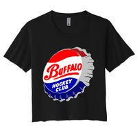 Buffalo New York Hockey Club Bottlecap Women's Crop Top Tee