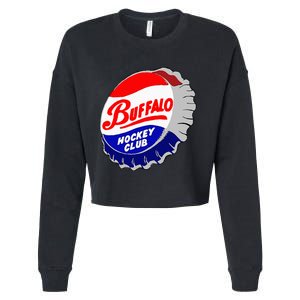 Buffalo New York Hockey Club Bottlecap Cropped Pullover Crew