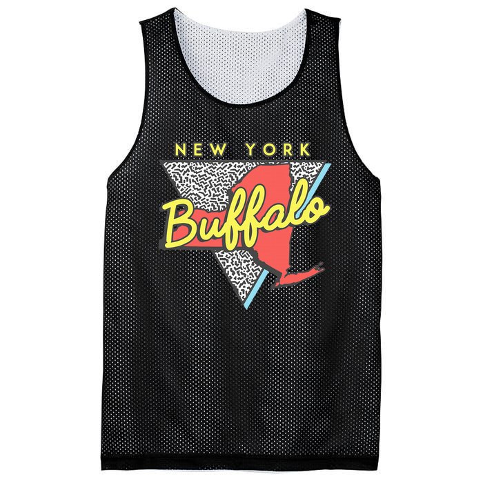 Buffalo New York Vintage Triangle Mesh Reversible Basketball Jersey Tank