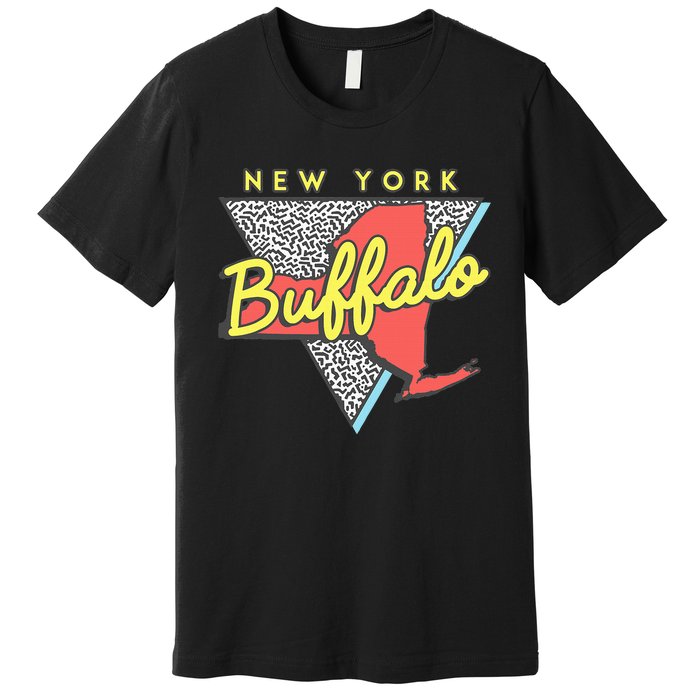 Buffalo New York Vintage Triangle Premium T-Shirt