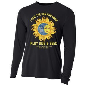 Buffalo New York Path Totality Solar Eclipse April 08 2024 Cooling Performance Long Sleeve Crew