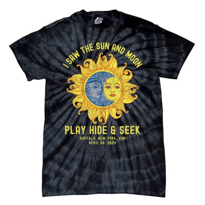 Buffalo New York Path Totality Solar Eclipse April 08 2024 Tie-Dye T-Shirt