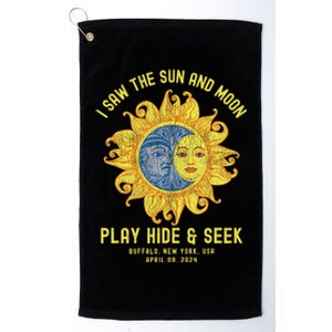 Buffalo New York Path Totality Solar Eclipse April 08 2024 Platinum Collection Golf Towel