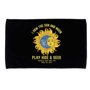 Buffalo New York Path Totality Solar Eclipse April 08 2024 Microfiber Hand Towel