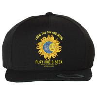 Buffalo New York Path Totality Solar Eclipse April 08 2024 Wool Snapback Cap