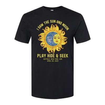 Buffalo New York Path Totality Solar Eclipse April 08 2024 Softstyle CVC T-Shirt