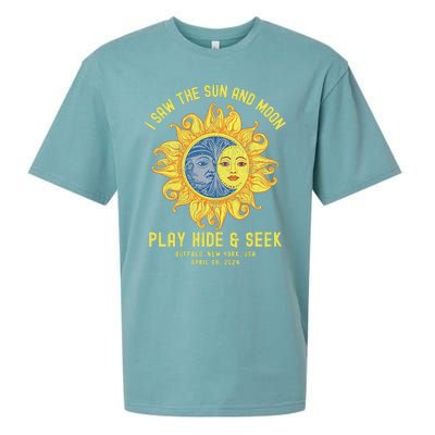 Buffalo New York Path Totality Solar Eclipse April 08 2024 Sueded Cloud Jersey T-Shirt