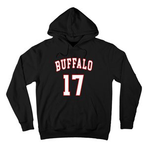 Buffalo New York Us American College Font Number 17 Hoodie