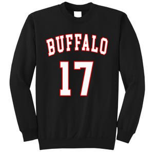 Buffalo New York Us American College Font Number 17 Sweatshirt