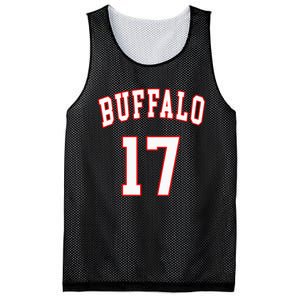 Buffalo New York Us American College Font Number 17 Mesh Reversible Basketball Jersey Tank