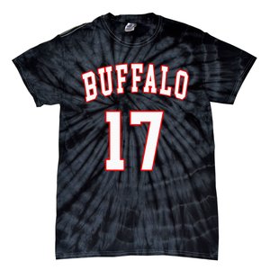 Buffalo New York Us American College Font Number 17 Tie-Dye T-Shirt