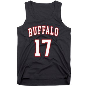 Buffalo New York Us American College Font Number 17 Tank Top