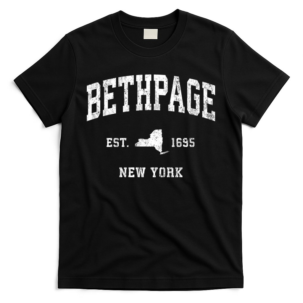 Bethpage New York Ny Vintage Athletic Sports T-Shirt
