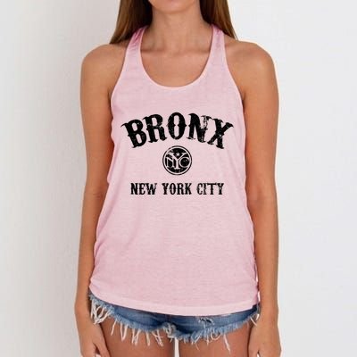 Bronx New York Vintage Great Gift Women's Knotted Racerback Tank