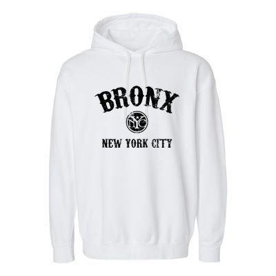 Bronx New York Vintage Great Gift Garment-Dyed Fleece Hoodie