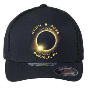 Buffalo New York Solar Eclipse Totality April 8 2024 Flexfit Unipanel Trucker Cap