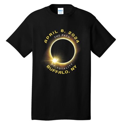 Buffalo New York Solar Eclipse Totality April 8 2024 Tall T-Shirt