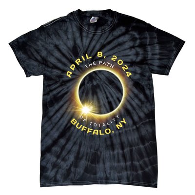 Buffalo New York Solar Eclipse Totality April 8 2024 Tie-Dye T-Shirt