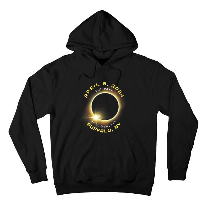 Buffalo New York Solar Eclipse Totality April 8 2024 Tall Hoodie