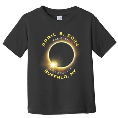 Buffalo New York Solar Eclipse Totality April 8 2024 Toddler T-Shirt