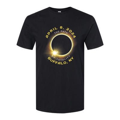 Buffalo New York Solar Eclipse Totality April 8 2024 Softstyle® CVC T-Shirt