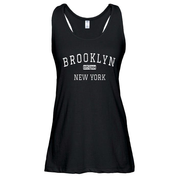 Brooklyn New York Ny Vintage Ladies Essential Flowy Tank