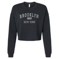 Brooklyn New York Ny Vintage Cropped Pullover Crew